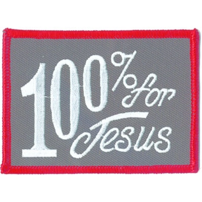 100% For Jesus Patch