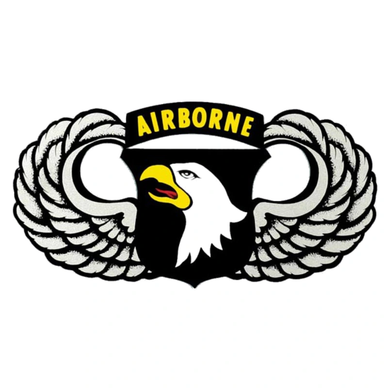 101st Airborne Jump Wings Decal