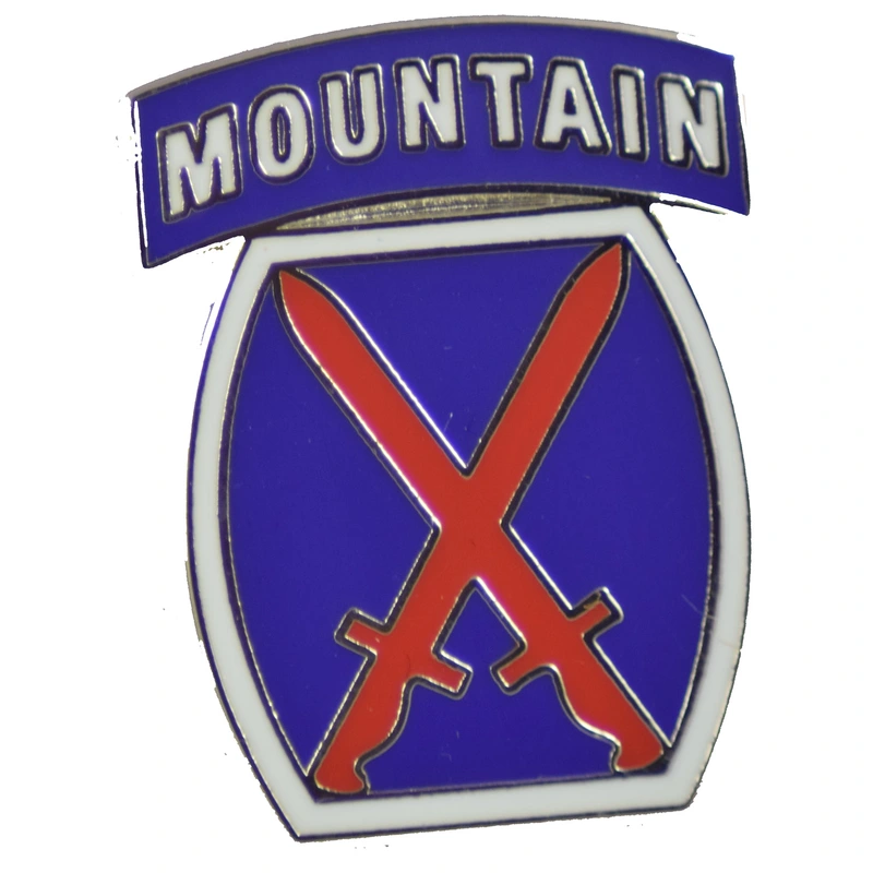 10TH MOUNTAIN DIV HAT PIN