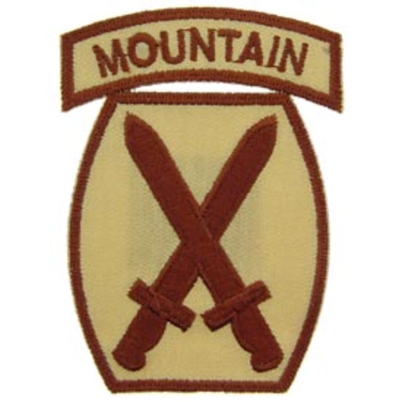 10th Mountain Division Desert Army Patch