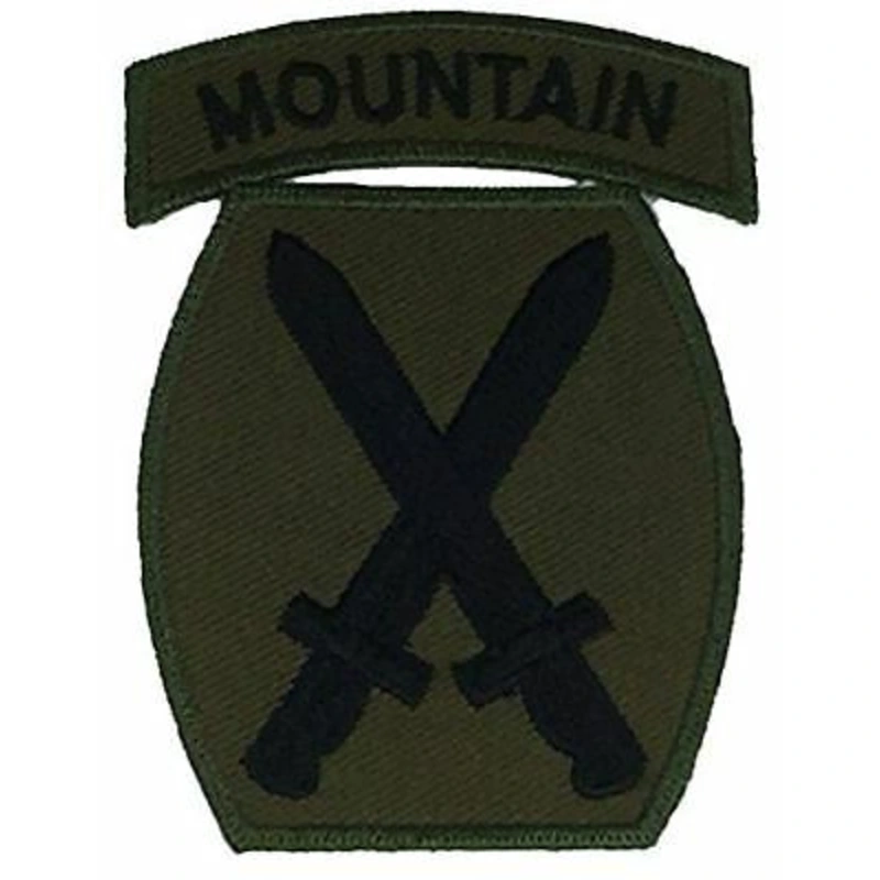 10th Mountain Division OD Subd Army Patch