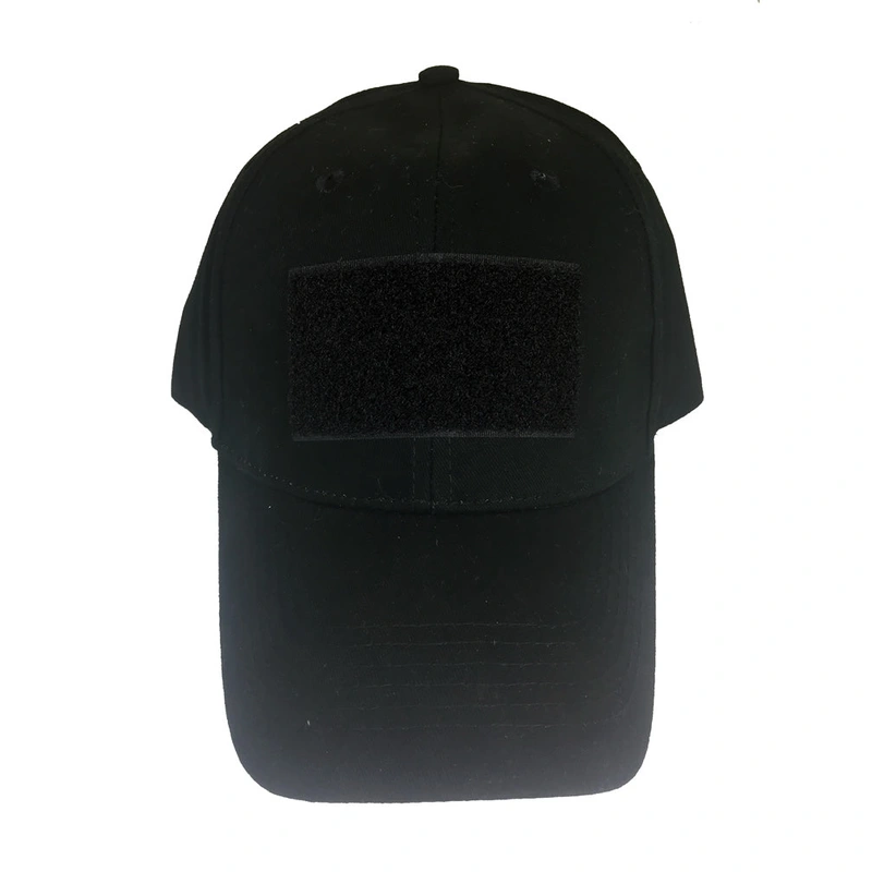 ***CLOSEOUT***   BLANK VELCRO PATCH HAT – Black ***CLOSEOUT***