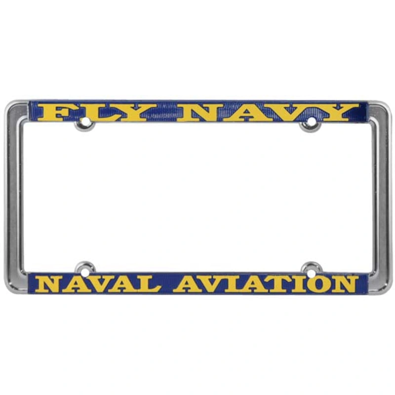 ***CLOSEOUT*** Fly Navy Naval Aviation Thin Rim License Plate Frame ***CLOSEOUT***