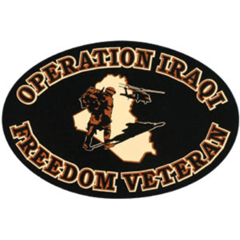 ***CLOSEOUT*** OPERATION IRAQI FREEDOM VETERAN OVAL MAGNET ***CLOSEOUT***