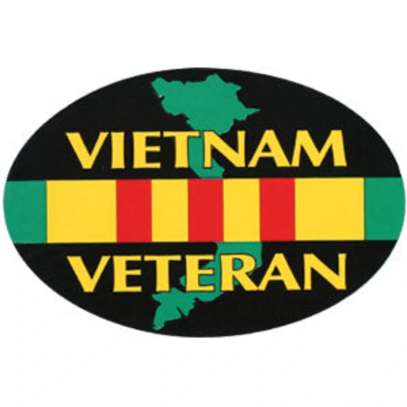 ***CLOSEOUT*** VIETNAM VETERAN OVAL MAGNET ***CLOSEOUT***